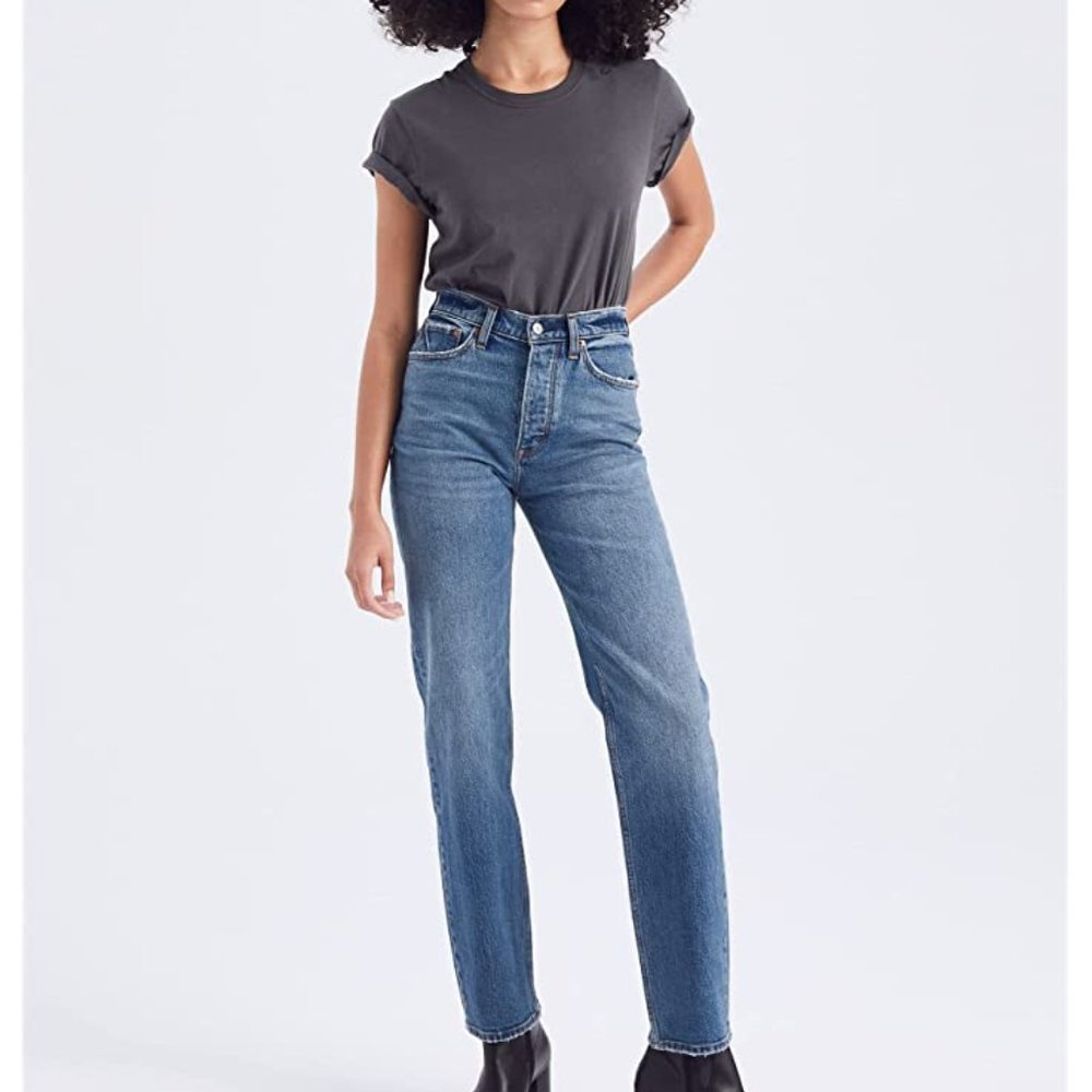 Abercrombie Curve Love High Rise Dad Jean Size 26 S